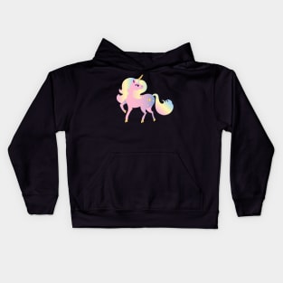 Unicorn Illustration Pastel Unicorn Shirt Kids Hoodie